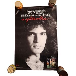 Gino Vannelli Nightwalker Vintage 1981Debut Album Promo Poster 24x36 Arista